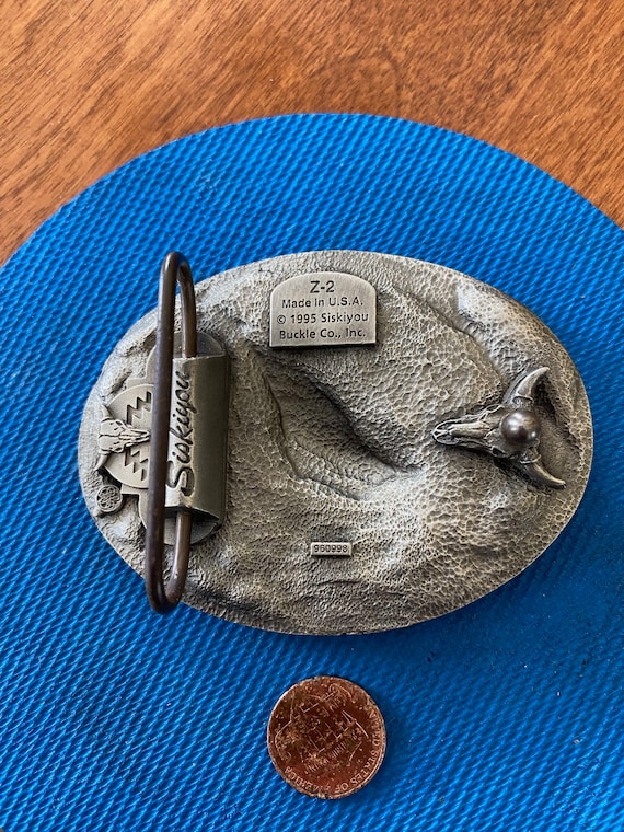 ?1995 Vtg MASON buckle by Siskiyou Vintage 1995 Siskiyou Buckle Co. Bull Rider Belt Buckle - Etsy main image 3