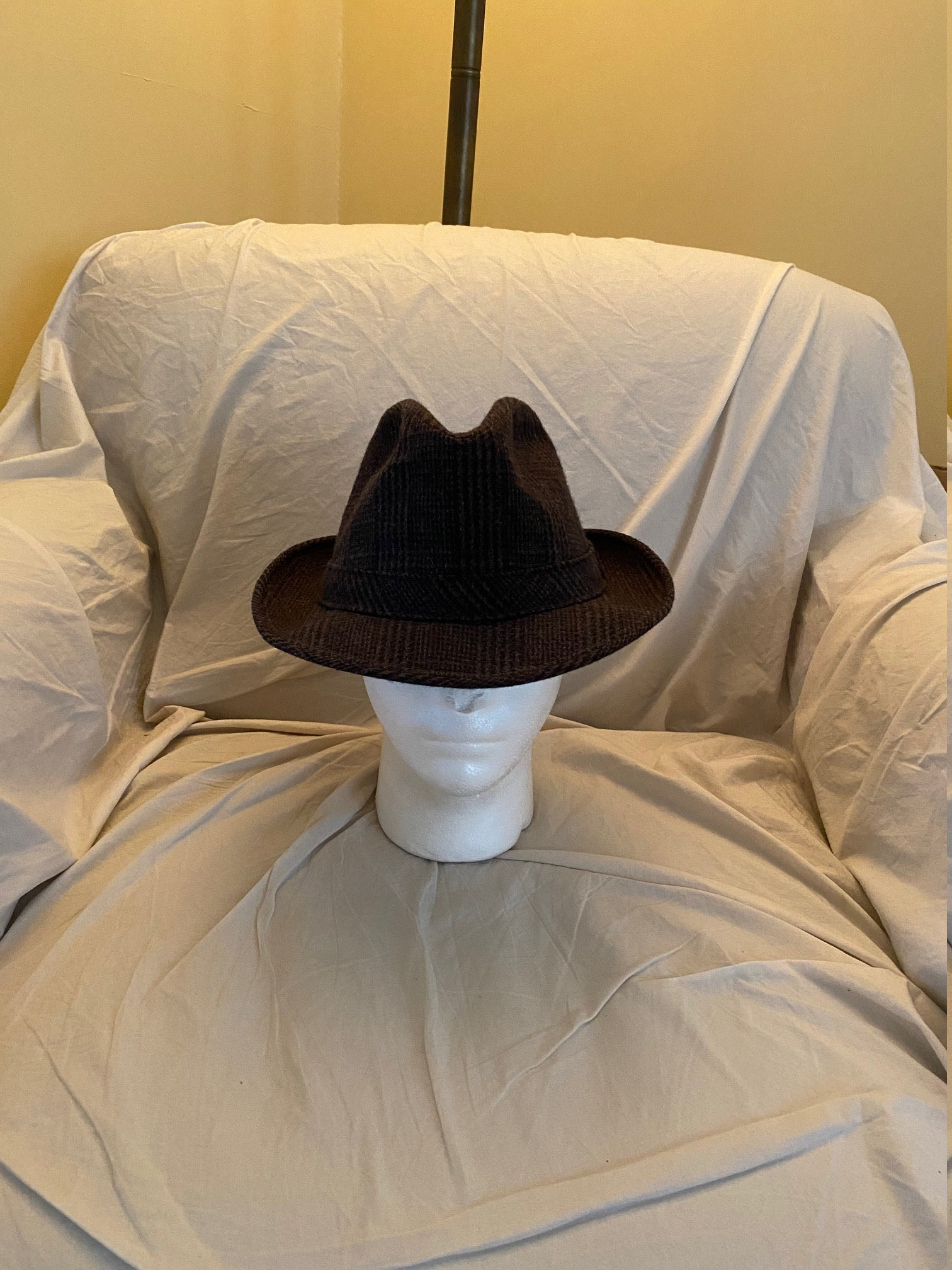 5th Avenue Herringbone Wool Fedora | Etsy