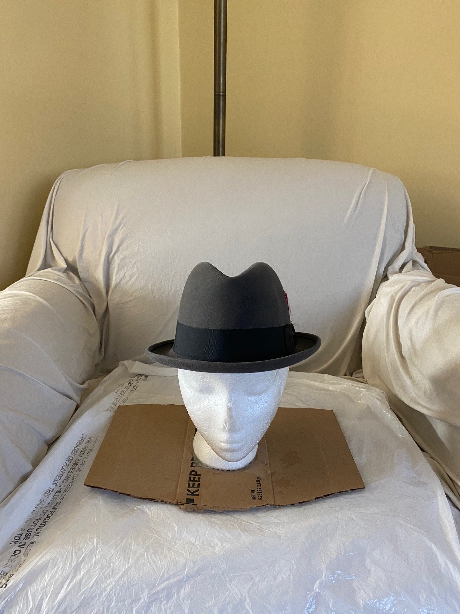 CAVANAGH 黒 USAヴィンテージ 最高級ハット 57cm CAVANAGH 黒 USAヴィンテージ 最高級ハット 57cm