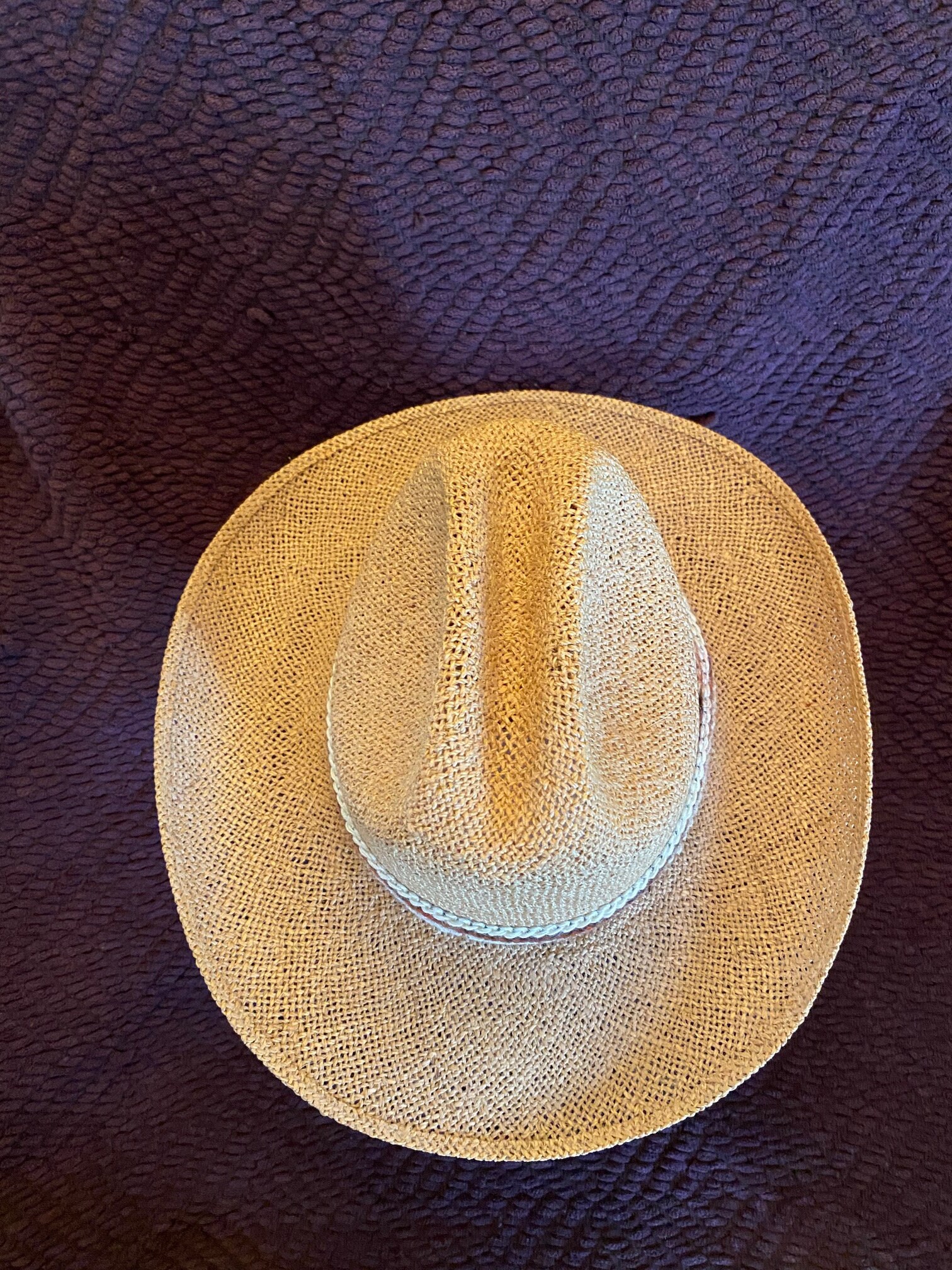 Vintage Resistol Stardust Straw Western Hat, Boho Stagecoach 
