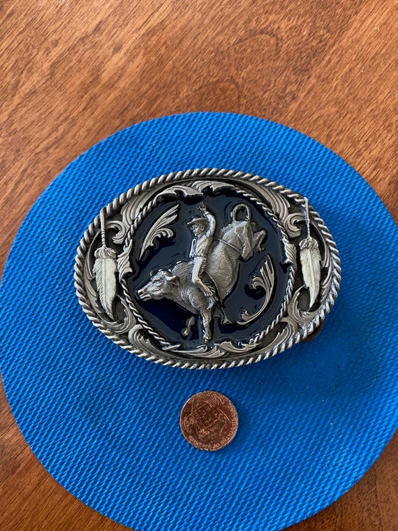 Vintage 1995 Siskiyou Buckle Co. Bull Rider Belt Buckle - Etsy