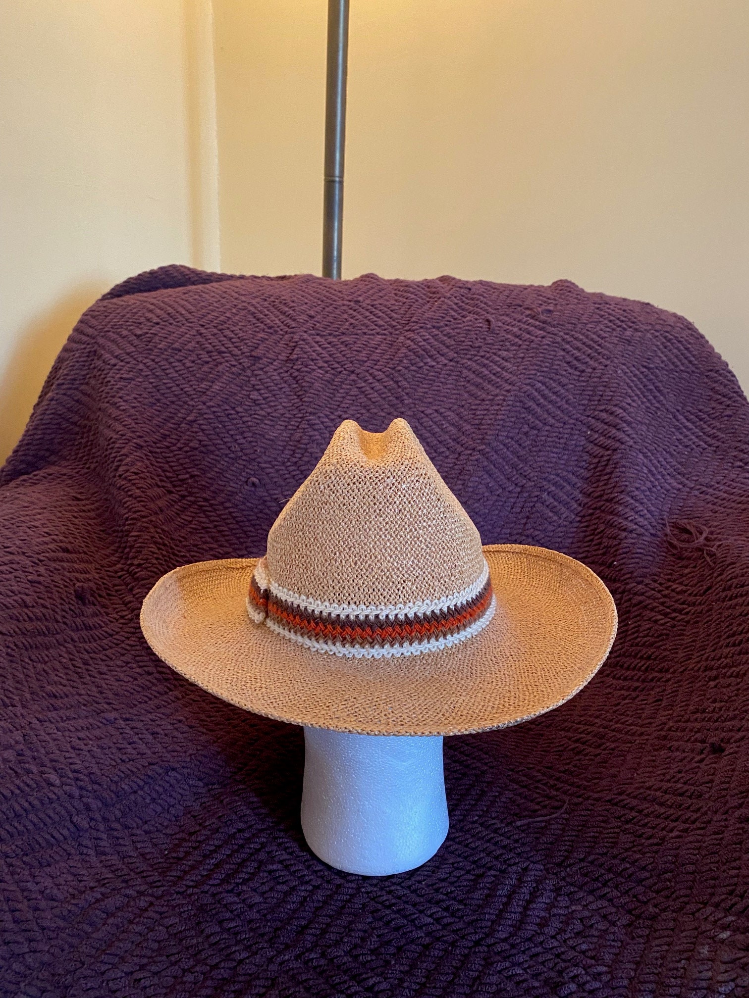 Vintage Resistol Stardust Straw Western Hat, Boho Stagecoach  display picture 1