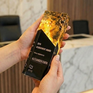 Prijs aangepaste acryltrofee | Bestverkopende artiest en dealspeelgoed | Erkenningsplaquette van de Million Dollar Club