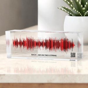 Personalized Soundwave Art: Custom Song/Voice Recording with QR Code