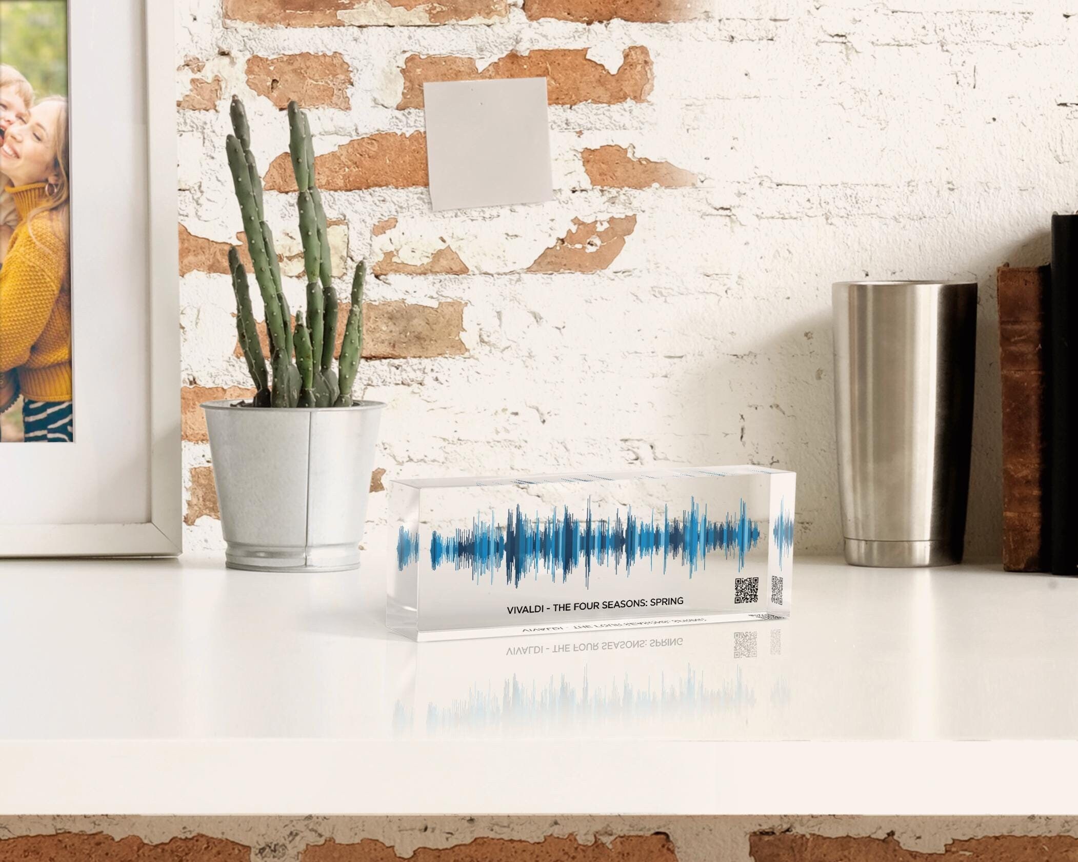 Song Gift for Mom, New Mom Gift, Mothers Day Gift from Daughter, Voice Recording Gift, Soundwave Art, Mom birthday Gift