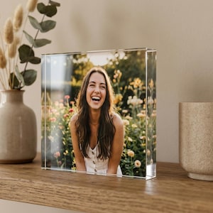 Personalized Family Photo Plaque, Custom Acrylic Block & LED Picture Frame Gift image 11