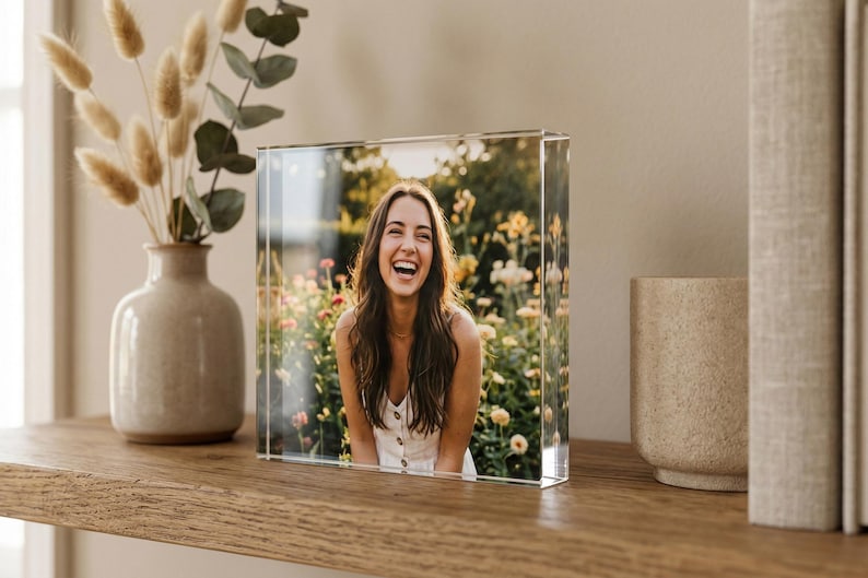Personalized Family Photo Plaque, Custom Acrylic Block & LED Picture Frame Gift image 11