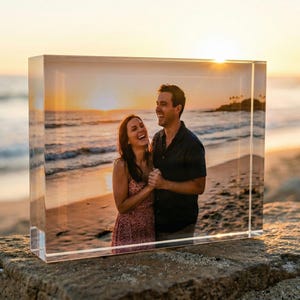Personalized Family Photo Plaque, Custom Acrylic Block & LED Picture Frame Gift image 8