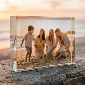 Personalized Family Photo Plaque, Custom Acrylic Block & LED Picture Frame Gift image 18