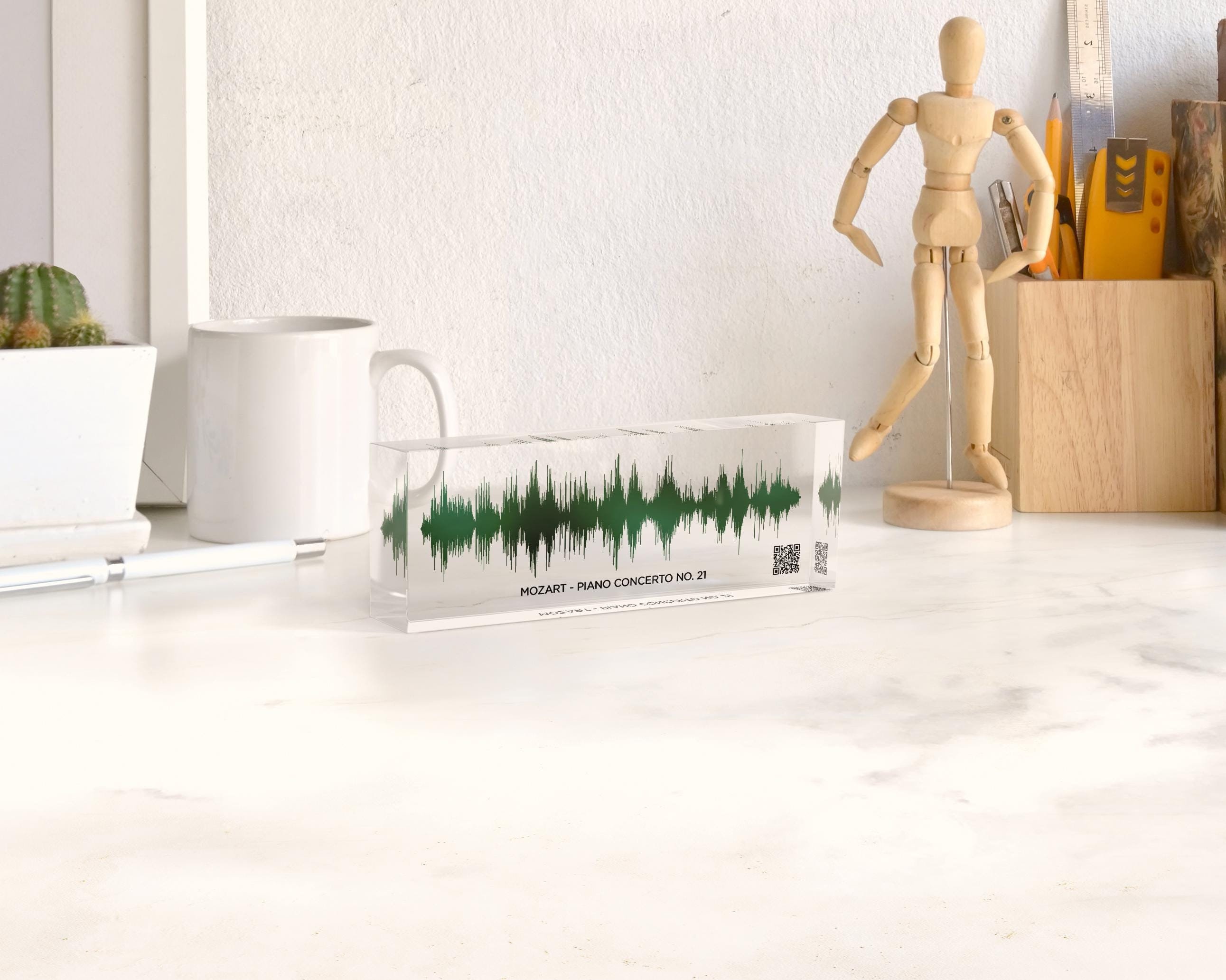 Personalized Soundwave Art Custom Song & Voice Recording Plaque