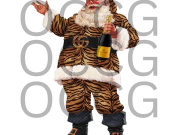 Gucci Santa Tiger Druck