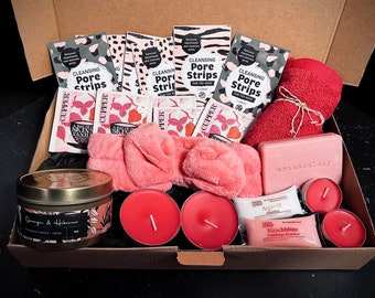 Pinke Geschenkbox Geschenkset Wellnessbox SPA Box, Geschenk für Weihnachten Geburtstag Hochzeit Muttertag Valentinstag Frauen Freundin