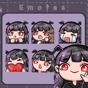 Halloween Bat Girl Emotes | Twitch Emotes | Discord Emotes | Instant Download | Cute Girl Emotes | Halloween | Magic Emotes | Spooky Season