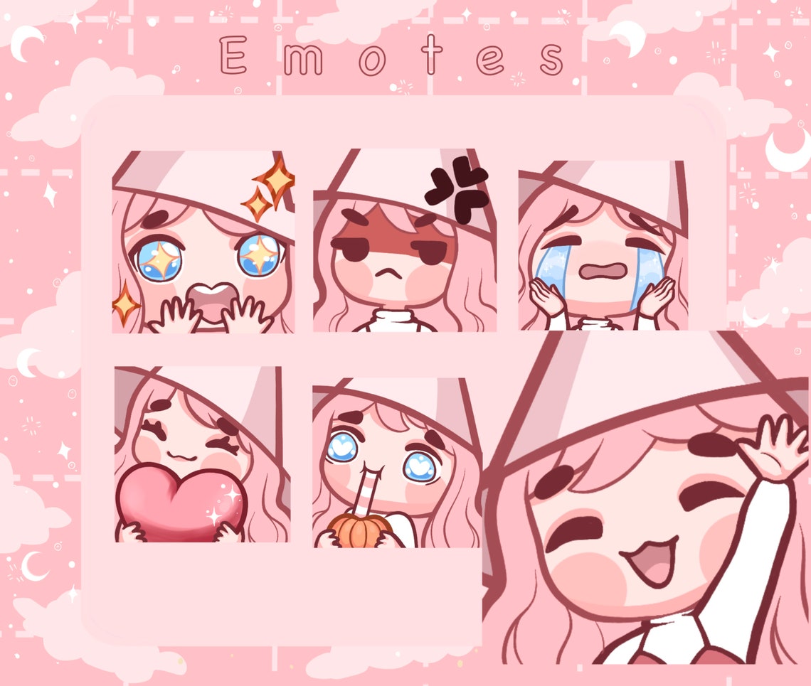 Pastel Witch Emotes Twitch Emotes Discord Emotes Instant Etsy