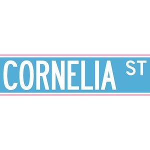 Cornelia St Sign 8.5x11 Digital File Pack