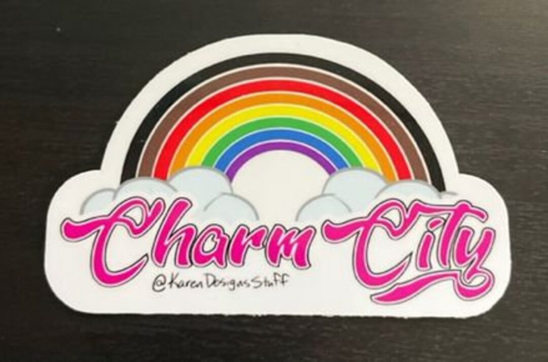 Charm City Rainbow Sticker - Etsy