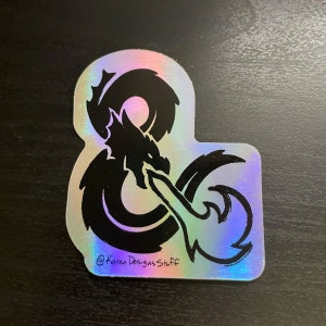 Dragon Holographic Sticker