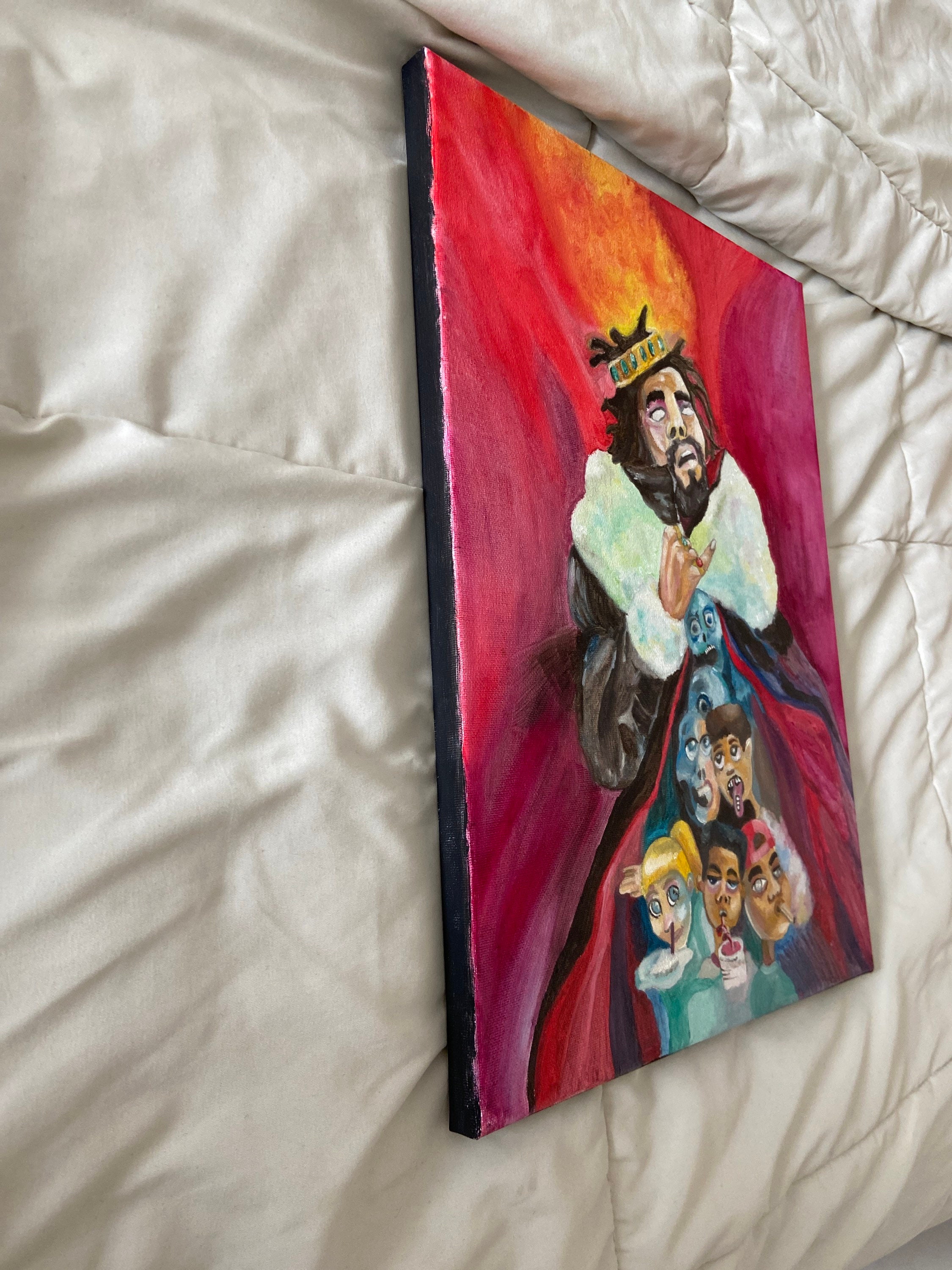 J. Cole KOD Album Cover Oil Painting Etsy