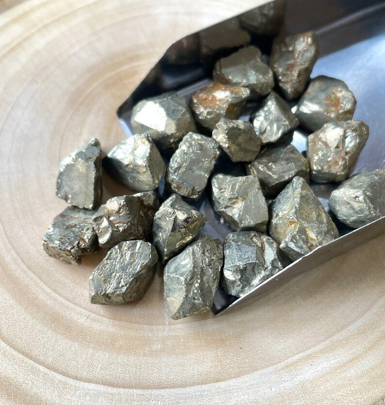 Pyrite Small Rough 20 Pcs-pyrite Rough Stone, Pyrite Raw Crystal, 9-13 MM, Healing ...