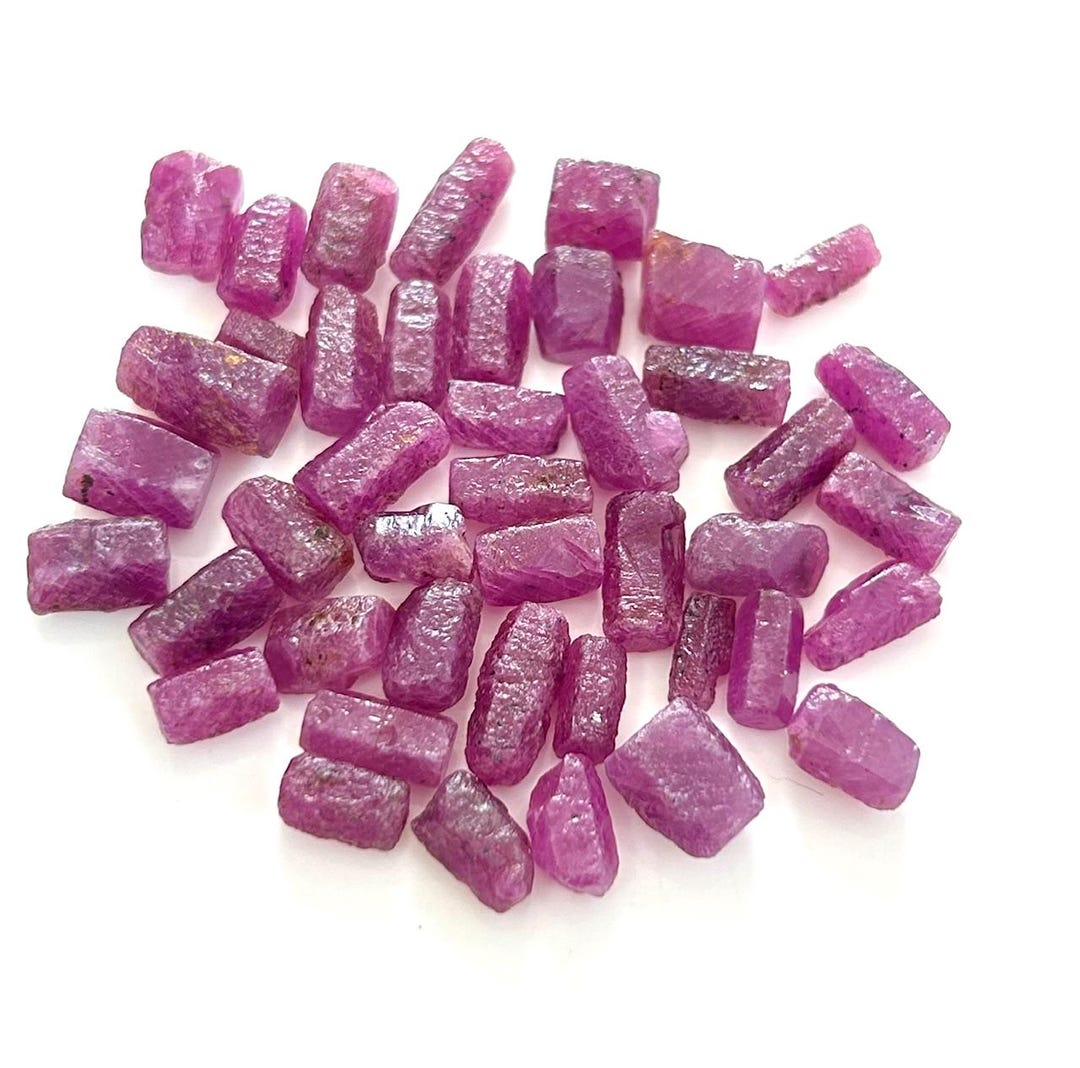 Natural Ruby Rough: Raw Gemstone Sticks, Healing Crystals (10-12mm) - Etsy