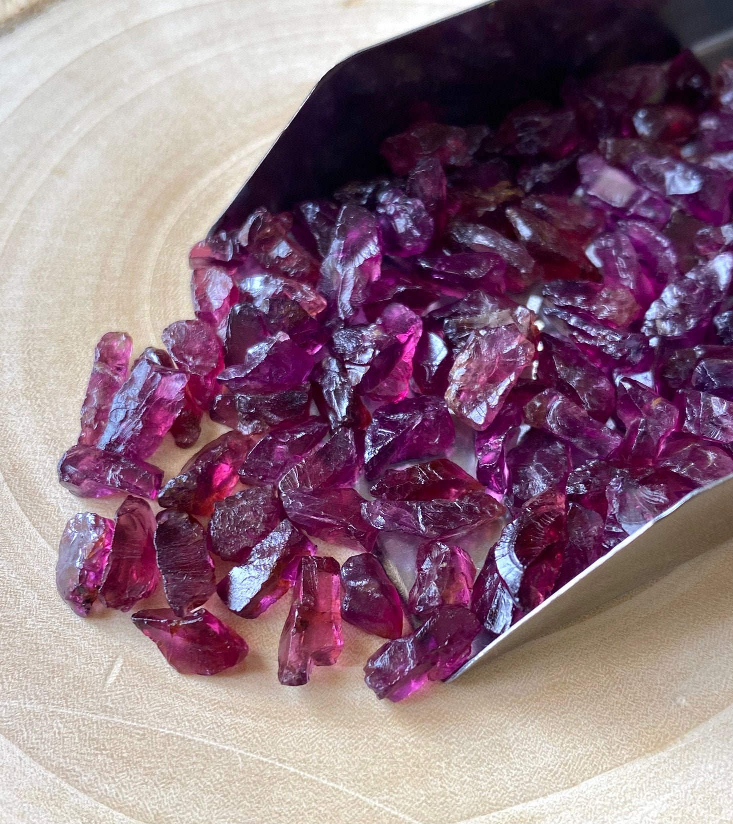 Uncut Rhodolite Gems