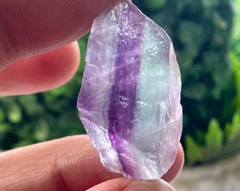 100%Natural Rough Stone,Fluorite 30x22 MM, Raw Healing Crystal, Raw Fluorite Gemstone, Raw Rough Gemstone, Gift For Her