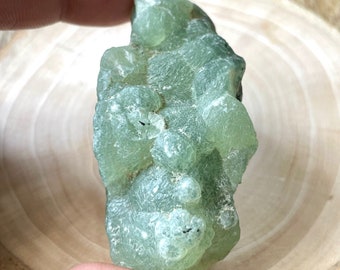 Big Size Prehnite Raw Stone, 64x33 MM, 341.05 Cts, Raw Specimen, Raw Material, Raw Healing Crystal, Prehnite Rough Gemstone