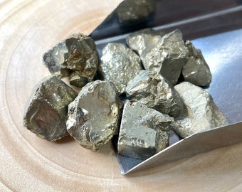 10 PCS-Pyrite Raw Stones, 15-18 MM, Pyrite Rough Stone, Raw Healing Crystals, Rocks, Gemstone Gift, Zodiac Crystals, For Jewelry Making