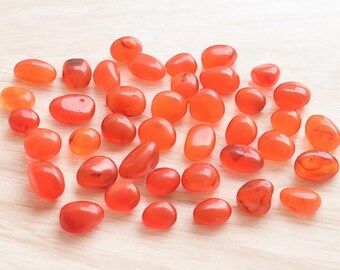 Natürlicher Karneol Tumble 10-8 MM Roh, Roh Karneol Edelstein, Heilstein Kristall Karneol Roh, Echte Qualität Roh Orange Rough