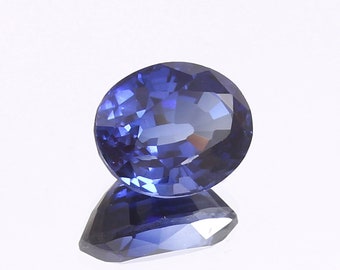 Pietra preziosa sciolta a taglio ovale con zaffiro di Ceylon impeccabile AAA+, zaffiro blu di qualità, per realizzare gioielli e anello 10x8 MM 2,50 ct