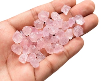 Morganita rosa bruta: Cristais naturais de cura (8-10 mm)