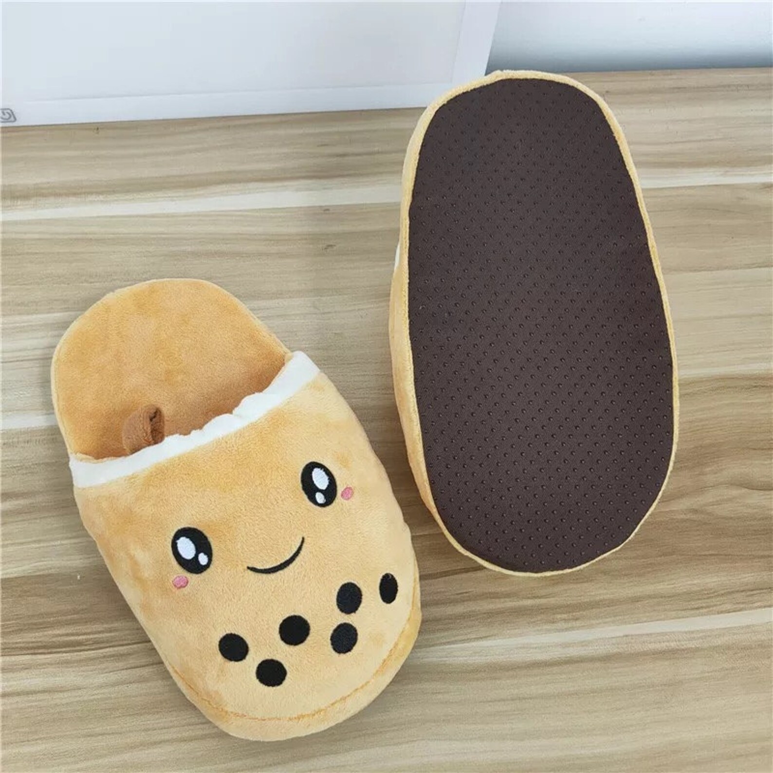 Kawaii Boba Milk Tea Slippers Kawaii Slippers Bubble Milk | Etsy