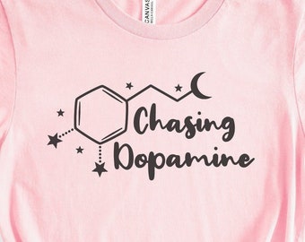 Chasing dopamine SVG Mental Health SVG Dopamine Chemical Structure PNG