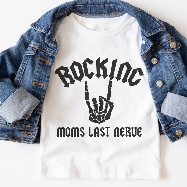 Rocking moms last nervio Svg Png, Funny Child Shirt archivo cortado, Wild Child svg, Camisa para niños pequeños, Descarga digital, archivo cortado, sublimación png