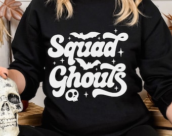 Squad Ghouls SVG PNG, Cute Ghoul Halloween Cut File, Halloween Shirt SVG, Ghoul Gang svg, Digital cut file