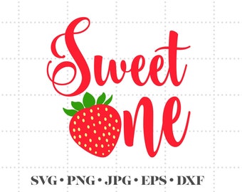 Sweet One SVG, Strawberry 1st Birthday, Strawberry Theme Birthday, Sweet One Birthday, Strawberry Birthday Png, Baby’s First Birthday Svg