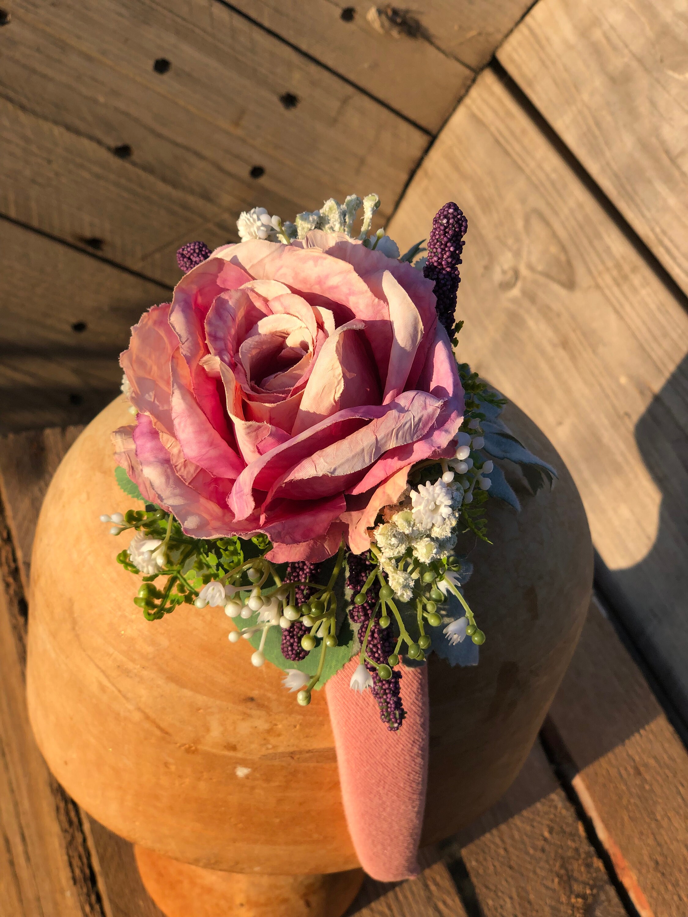 Handmade Pink Floral Fascinator Headband: Vintage Style 