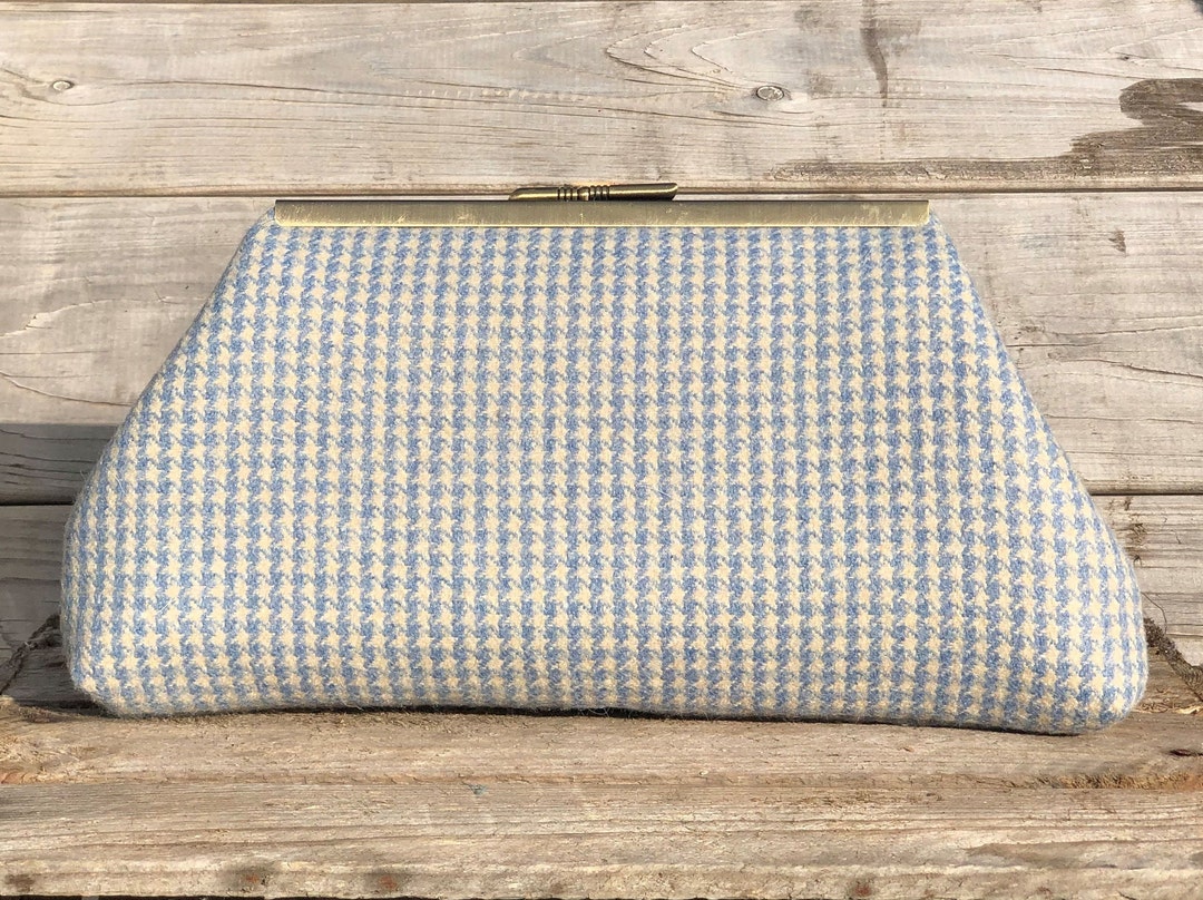 The Chester British Tweed Clutch Bag. Bespoke Handmade Vintage Etsy