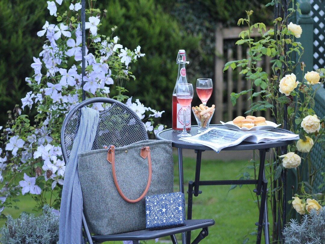 Mini Arleth Wool Tweed Tote Bag
