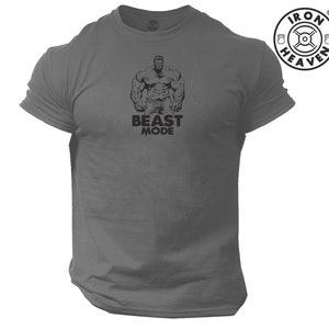 Hulk Beast Mode Camiseta Ropa de gimnasia Culturismo Entrenamiento con pesas Entrenamiento Ejercicio Kick Boxing MMA Karate Military Iron Heaven Men Tee Top