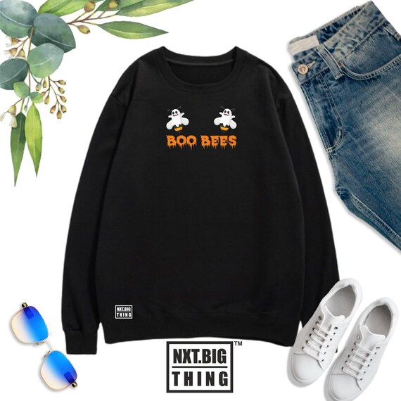 Boo Bees Sweatshirt Witch Trick or Treat Pumpkin Funny Joke Halloween Christmas Xmas Gift Men Jumper Top Etsy Ireland