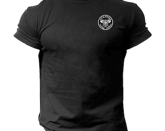 Vikingos Victoria o Valhalla Camiseta Bolsillo Gimnasio Ropa Culturismo Entrenamiento Entrenamiento Ejercicio Boxeo MMA Odin Thor Gymwear Hombres Tee Top