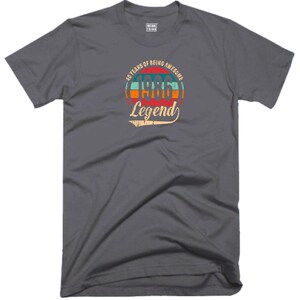 40th Birthday T Shirt 40 Years Of Being Awesome Legend Born in 1986 Funny Joke Halloween Christmas Xmas Birthday Fans Gift Men Tee Top Charcoal
