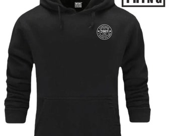 Vintage 2005 Hoodie Pocket Classic Edition A Legend Was Born 20 Years Born in 2005 20th Birthday Funny Xmas Fans Gift Men Sweatshirt Top