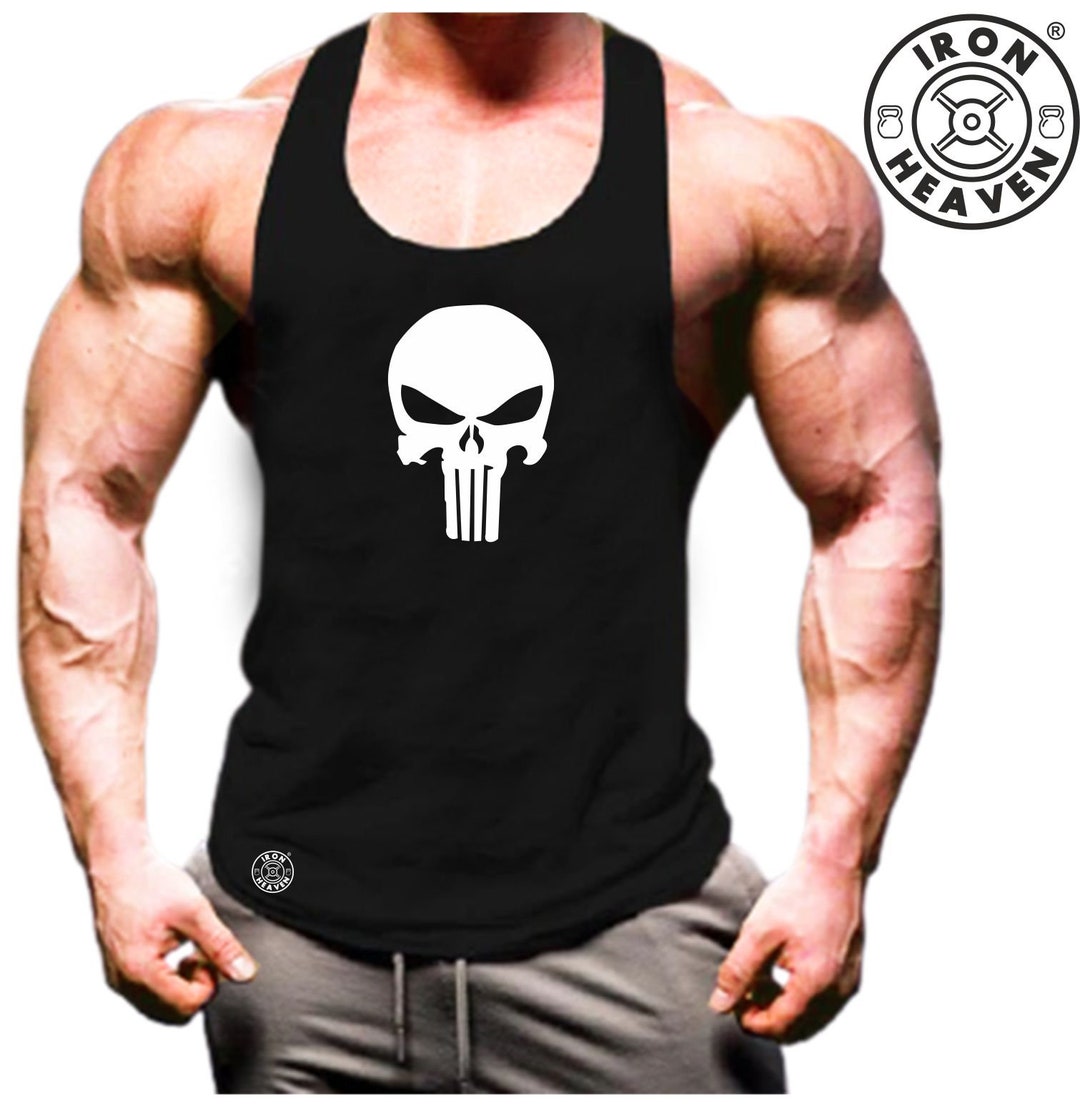 Skull Vest Gymkleding Bodybuilding Training Workout Oefening