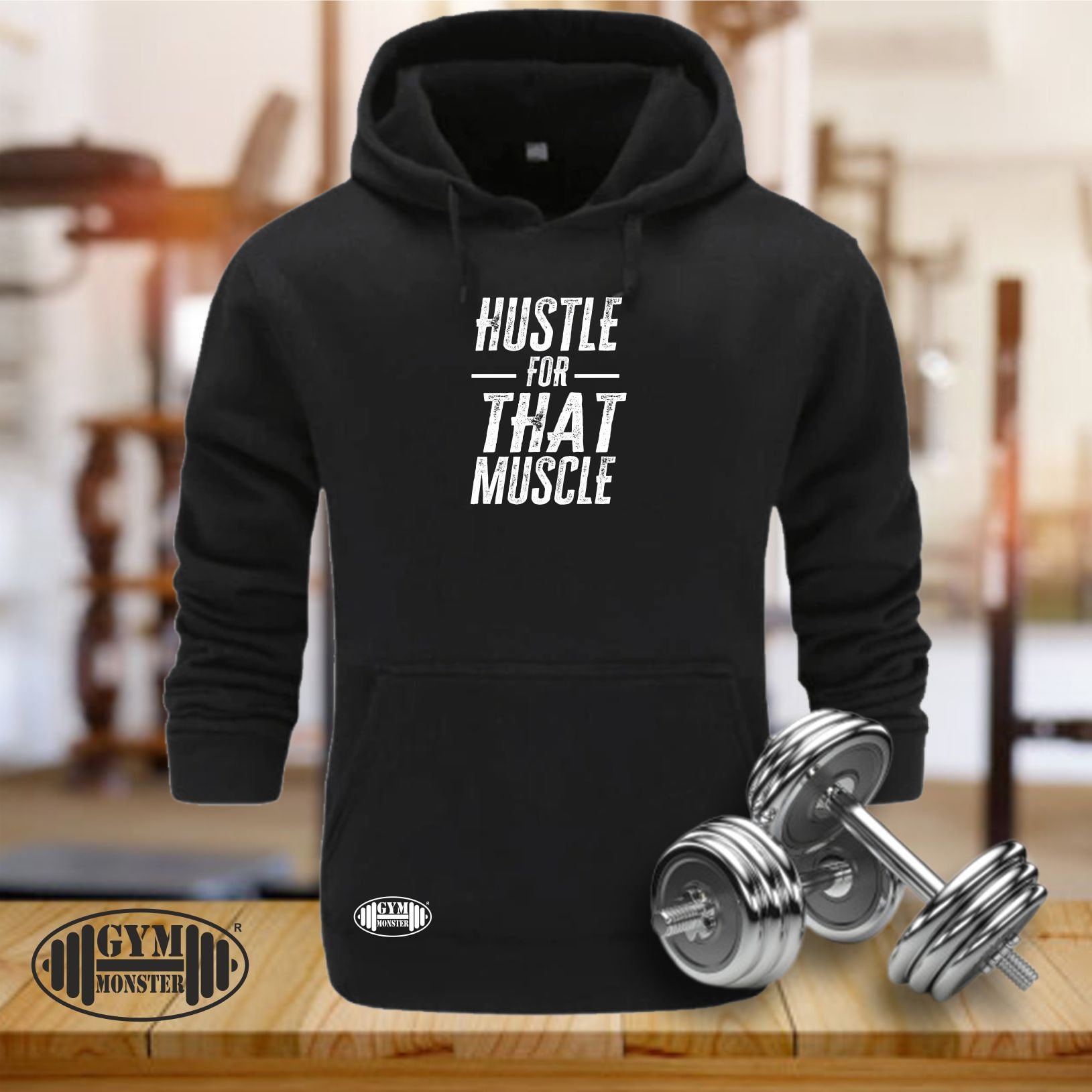 Hustle for That Muscle Hoodie Gym Clothing Bodybuilding Training Workout Exercise Fitness Kick Boxing MMA Gym Monster Men Sweatshirt Top Etsy