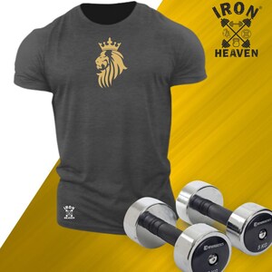 King Lion T Shirt Gym Clothing Bodybuilding Weight Training - Etsy