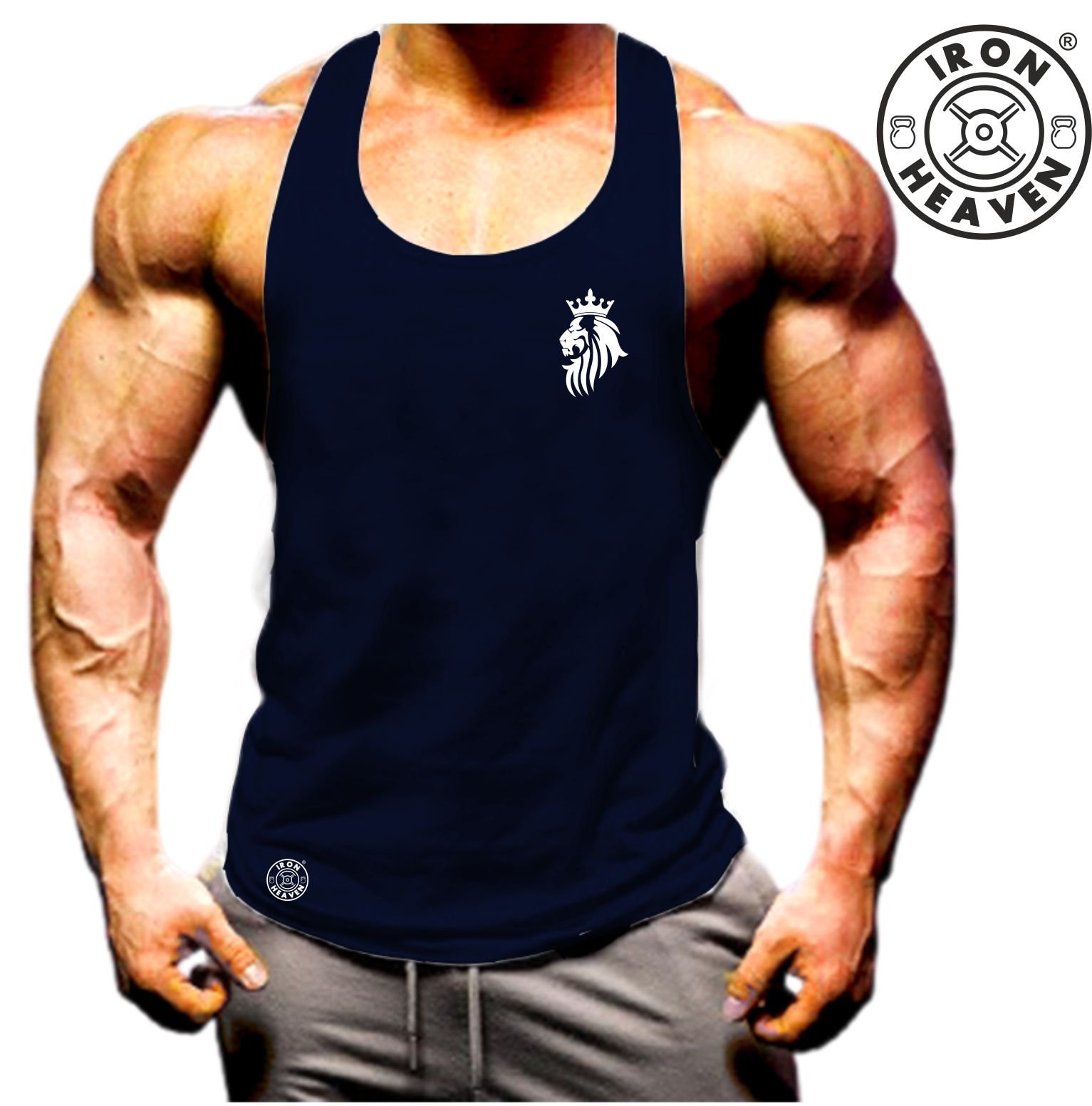 Canotta da palestra Lion Vest Bodybuilding Allenamento con i pesi Esercizio di allenamento Fitness Boxe Arti marziali MMA Beast Iron Heaven Canotta da uomo - Italia