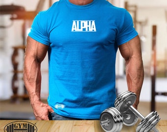 Alpha T Shirt Pocket Abbigliamento Da Palestra Bodybuilding Allenamento Allenamento Esercizio Fitness Boxe Arti Marziali MMA Athletic Gym Monster Men Tee Top - Italia - Foto 14