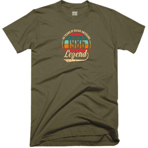 40th Birthday T Shirt 40 Years Of Being Awesome Legend Born in 1986 Funny Joke Halloween Christmas Xmas Birthday Fans Gift Men Tee Top Military Green